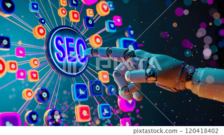 Connecting SEO Strategies: The Robotic Hand of Digital Engagement Connecting SEO Strategies: The Robotic Hand of Digital Engagement 120418402