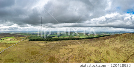 Aerial view of the Strabane transmitting station in Northern Ireland Aerial view of the Strabane transmitting station in Northern Ireland 120418923