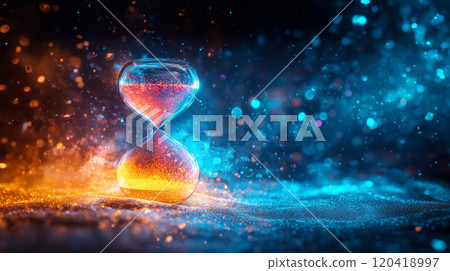 Hourglass and distorted space-time 120418997