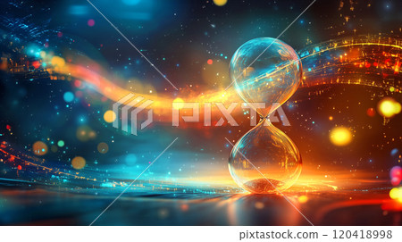 Hourglass and distorted space-time Hourglass and distorted space-time 120418998