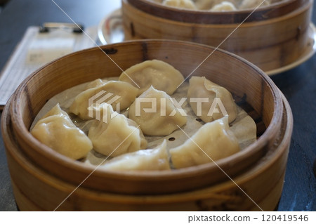 Steamed gyoza in Taiwan Steamed gyoza in Taiwan 120419546