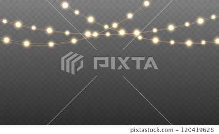 Christmas light PNG. Festive Christmas light garlands. Xmas, New Year, wedding or Birthday. Set of Christmas glowing garlands. Christmas light PNG. Festive Christmas light garlands. Xmas, New Year, wedding or Birthday. Set of Christmas glowing garlands. 120419628