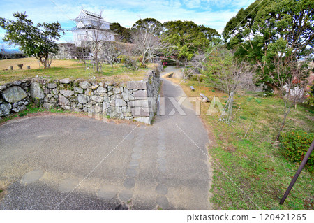 縣指定古蹟伊勢丸城的石牆和曲線景觀 120421265