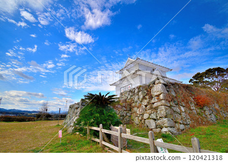 Scenery of the stone walls and enclosures of Isetamaru Castle, a prefectural designated historic site Scenery of the stone walls and enclosures of Isetamaru Castle, a prefectural designated historic site 120421318
