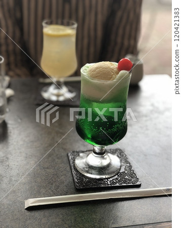 Cream soda and lemon squash 120421383