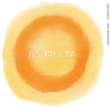 Yellow orange watercolor wet brush paint texture artistic background bubble illustration Yellow orange watercolor wet brush paint texture artistic background bubble illustration 120421391