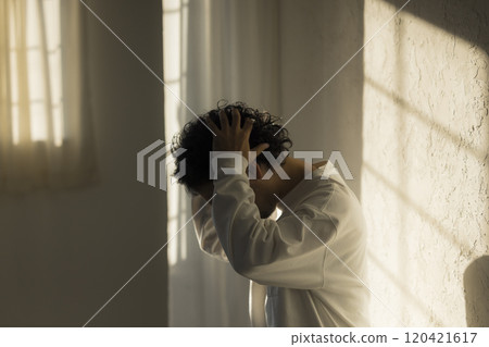 A depressed man 120421617