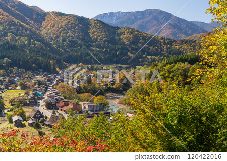 《Gifu Prefecture》 Autumn Shirakawa-go, autumn leaves gassho-zukuri village 《Gifu Prefecture》 Autumn Shirakawa-go, autumn leaves gassho-zukuri village 120422016