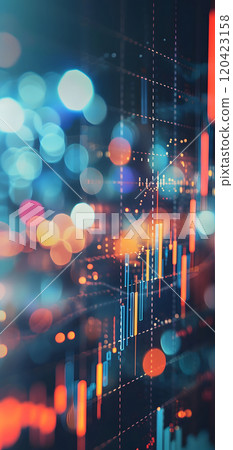 Investing and Trading: Digital Charts and Graphs Reflect modern Market Volatility 120423158
