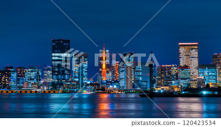 東京灣夜景2024 眺望晴海碼頭公園 東京灣夜景2024 眺望晴海碼頭公園 120423534