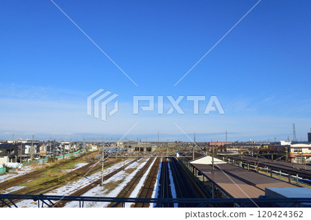 Scenery of JR East Niitsu Station 120424362