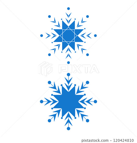 Christmas Snowflakes design Winter snow icon Christmas Snowflakes design Winter snow icon 120424810