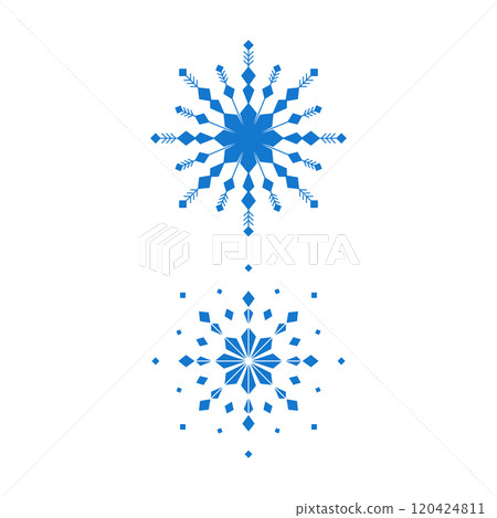Christmas Snowflakes design Winter snow icon Christmas Snowflakes design Winter snow icon 120424811