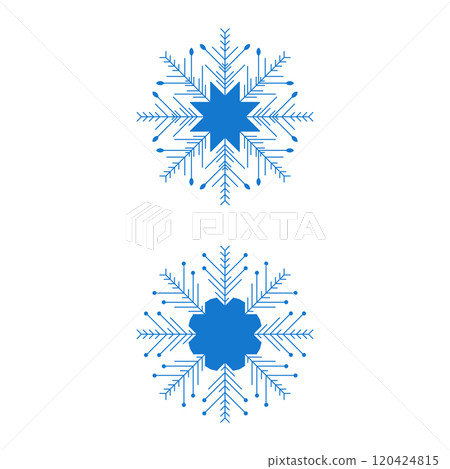 Christmas Snowflakes design Winter snow icon Christmas Snowflakes design Winter snow icon 120424815