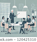 Businessmen having a meeting 120425310