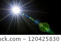 Whitish lens flare material on a black background_AI generated image 120425830