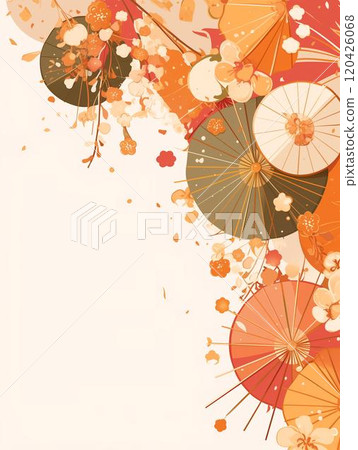 New Year's card illustration material (2025) 120426068