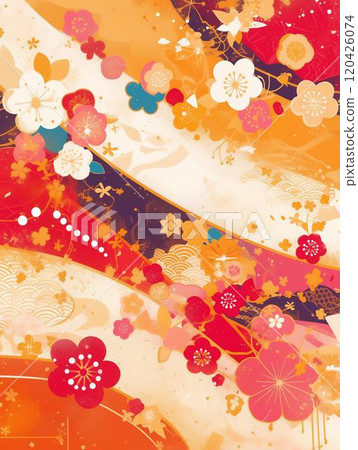 新年賀卡插畫素材（2025） 120426074