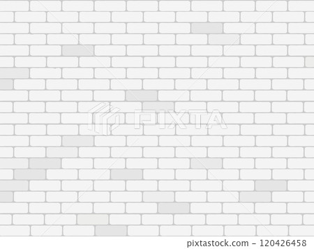 Vintage white brick wall texture pattern wallpaper vector illustration background 120426458