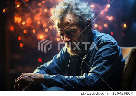 Middle-aged man with Alzheimer's disease. 120426967