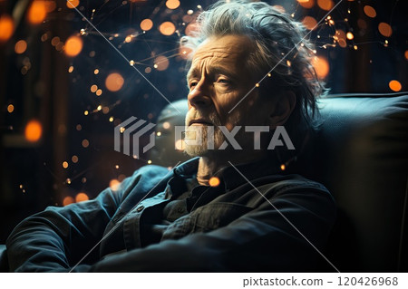 Middle-aged man with Alzheimer's disease. 120426968
