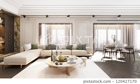 living room with modern furniture, living room with modern furniture, 120427170