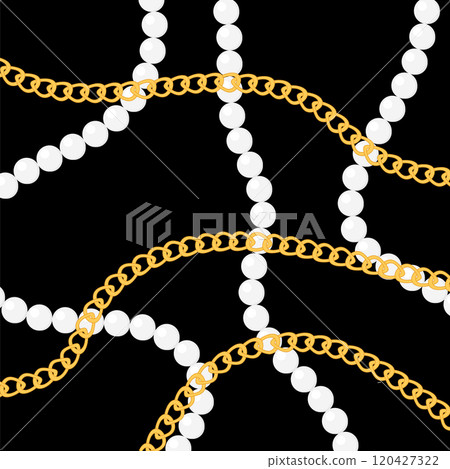 Vector gold pattern. Yellow chain background Vector gold pattern. Yellow chain background 120427322