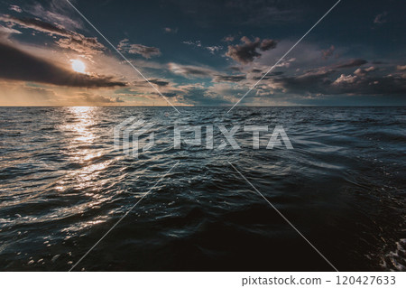 seascape sea horizon and sky. 120427633