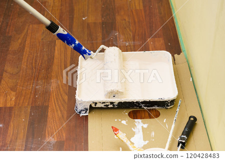 White paint with essentials equipment 120428483