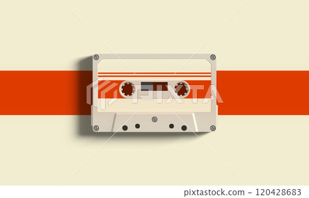 Colorful Retro Cassette Tape Background Colorful Retro Cassette Tape Background 120428683