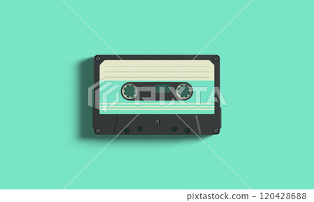 Colorful Retro Cassette Tape Background Colorful Retro Cassette Tape Background 120428688