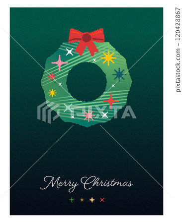 Simple and stylish Christmas card illustration Simple and stylish Christmas card illustration 120428867