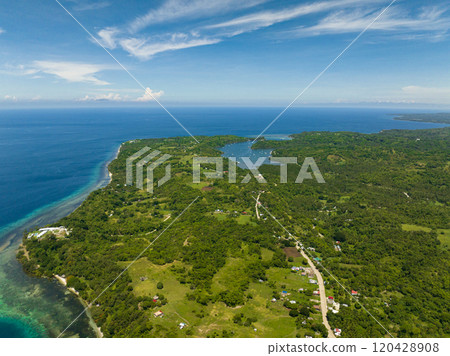 Island of Negros with mountains. Negros, Philippines 120428908