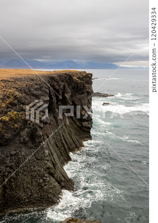 Rocky coast of the Atlantic ocean, west Iceland Rocky coast of the Atlantic ocean, west Iceland 120429334