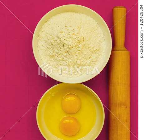 Preparation for baking, bake ingredients. 120429504
