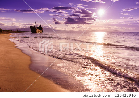 The famous shipwreck near Gythio Greece 120429910