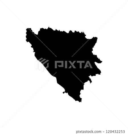 Bosnia Herzegovina Map Icon Bosnia Herzegovina Map Icon 120432253