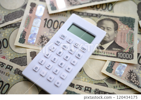 Calculator and money Calculator and money 120434175