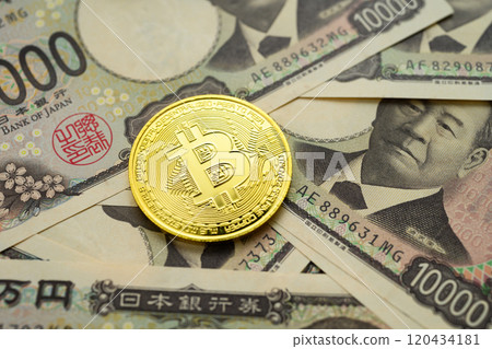 Virtual currency image cut 120434181