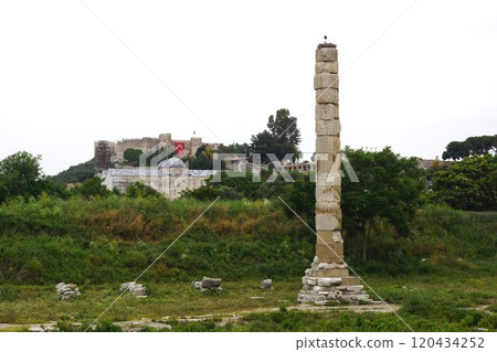 Turkey: Temple of Artemis at Ephesus, Isa Bey Mosque and Selcuk Citadel Turkey: Temple of Artemis at Ephesus, Isa Bey Mosque and Selcuk Citadel 120434252