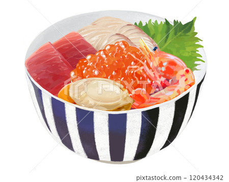 Seafood bowl (striped bowl) Seafood bowl (striped bowl) 120434342