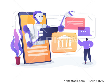 AI-Powered Legal Chatbots abstract concept vector illustration. 120434697