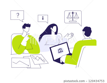 Get free legal help abstract concept vector illustration. 120434753