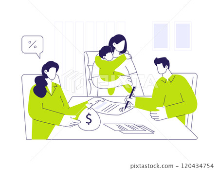 Soft loan abstract concept vector illustration. Soft loan abstract concept vector illustration. 120434754