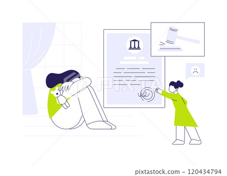 Deprivation of parental rights abstract concept vector illustration. Deprivation of parental rights abstract concept vector illustration. 120434794