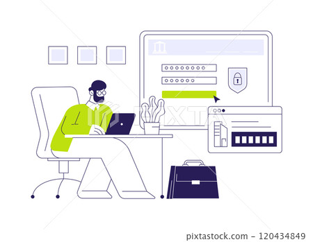 Get business identification number abstract concept vector illustration. 120434849