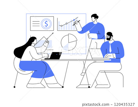 Online marketing analytics isolated cartoon vector illustrations. Online marketing analytics isolated cartoon vector illustrations. 120435327