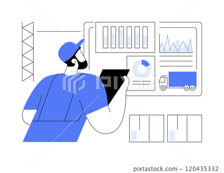 Big data in retail isolated cartoon vector illustrations. Big data in retail isolated cartoon vector illustrations. 120435332