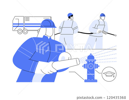Fire science isolated cartoon vector illustrations. Fire science isolated cartoon vector illustrations. 120435368