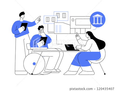 Architecture isolated cartoon vector illustrations. 120435407